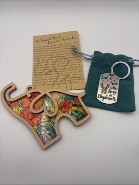 Elephant Suncatcher Ornament and Keychain